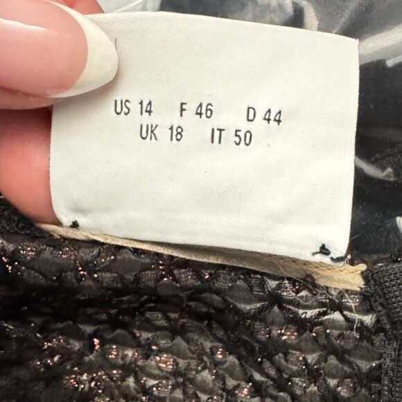 NWT Akris Punto Metallic 3D Organzino Midi Dress Size 14 - Picture 5 of 10